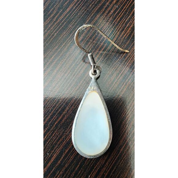 Mother of Pearl Sterling Silver Earrings – Timeless Elegant Jewelry - Picture 3 of 8
